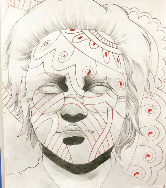 "Self Portrait" Art Print by Feliks Ptak