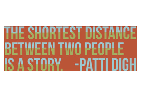 The Shortest Distance Between 2 People is a Story