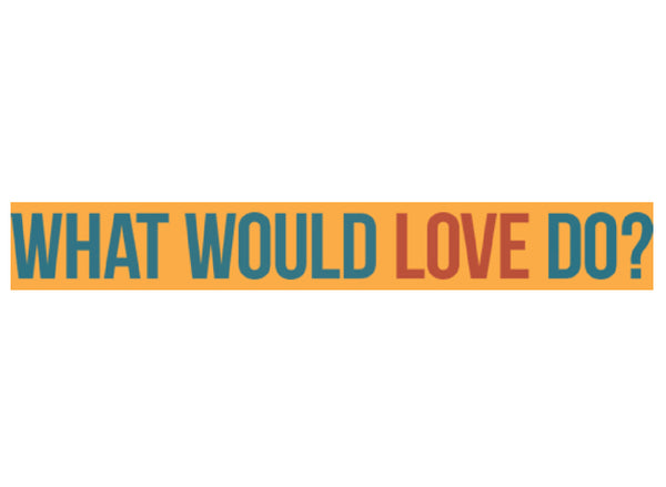 When in Doubt, Love  &  What Would Love Do?  2-magnet set